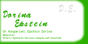 dorina epstein business card